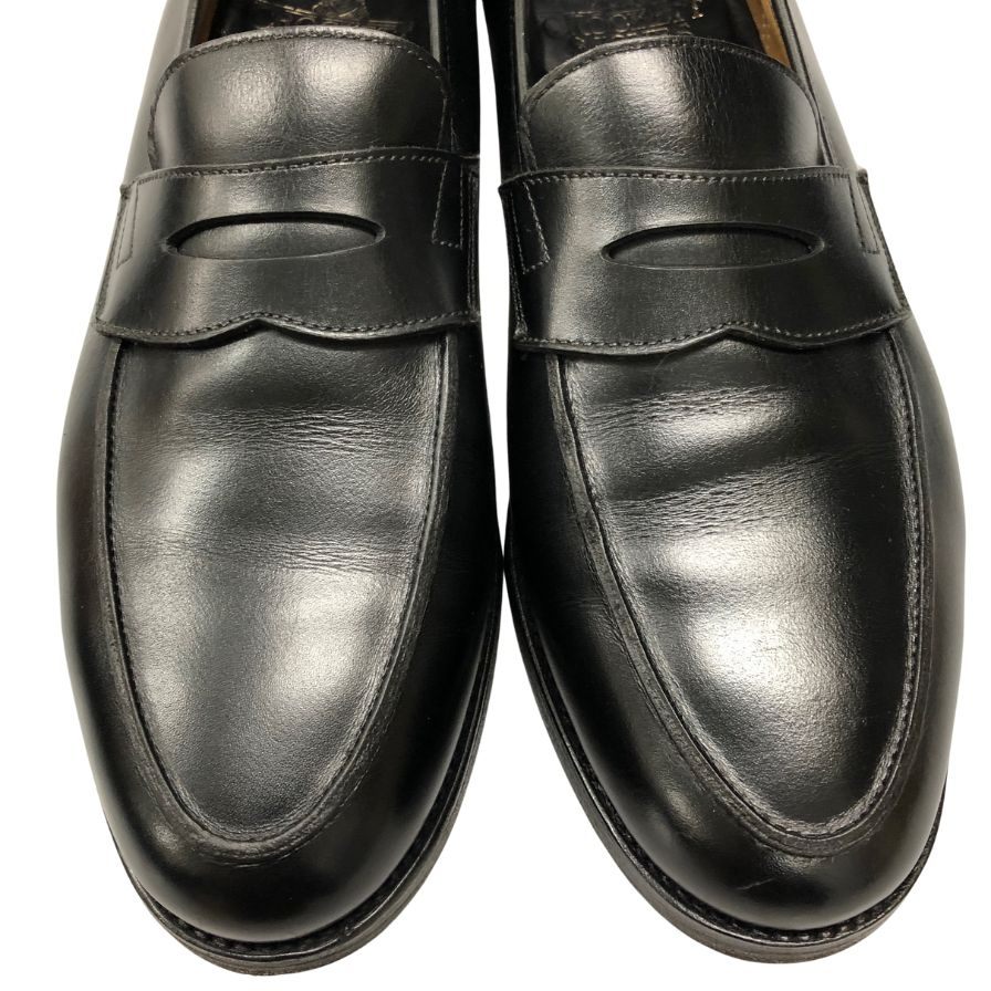 クロケット&ジョーンズ ユナイテッドアローズ別注 レザーシューズ ローファー アントン2 ブラック サイズ8.5E メンズ CROCKETT&JONES ANTON2 約27.0cm【AFC35】