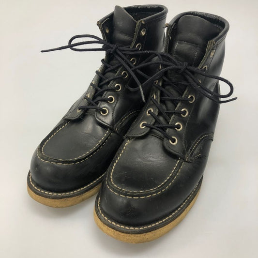 レッドウィング ブーツ 8130 アイリッシュセッター モックトゥ メンズ ブラック サイズUS8.5 REDWING 約27.0cm【AFC4】