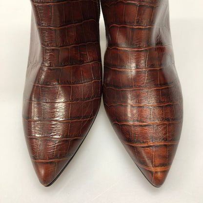 ペリーコ ブーツ クロコ型押し ブラウン系 レディース サイズ37 PELLICO 約23.5cm【AFC2】