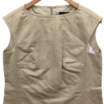 中古◆ディースクエアード ノースリーブ ワンピース コットン＆リネン レディース サイズ42 カーキ DSQUARED2 【AFB22】