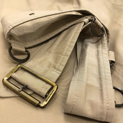 中古◆バーバリー ロンドン トレンチコート コットン ロング丈 ノバチェック FD247-433-40 ベルト ベージュ レディース サイズ9 BURBERRY LONDON 【AFA16】