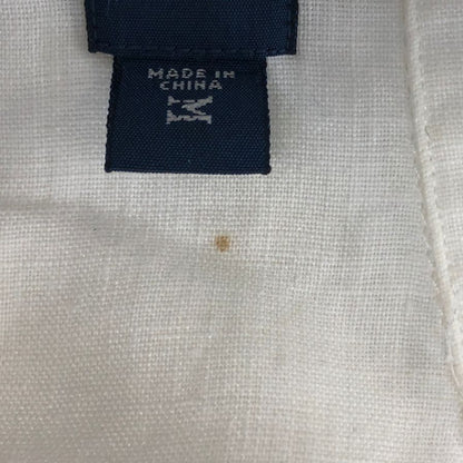 中古◆ポロラルフローレン CALDWELL リネン キューバシャツ ホワイト  メンズ サイズM  POLO RALPHLAUREN 【AFB4】