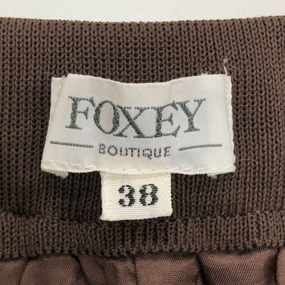 フォクシー ブティック ショートパンツ ニット ハーフ ウエストゴム ブラウン レディース サイズ 38 FOXEY BOUTIQUE 【AFB3】