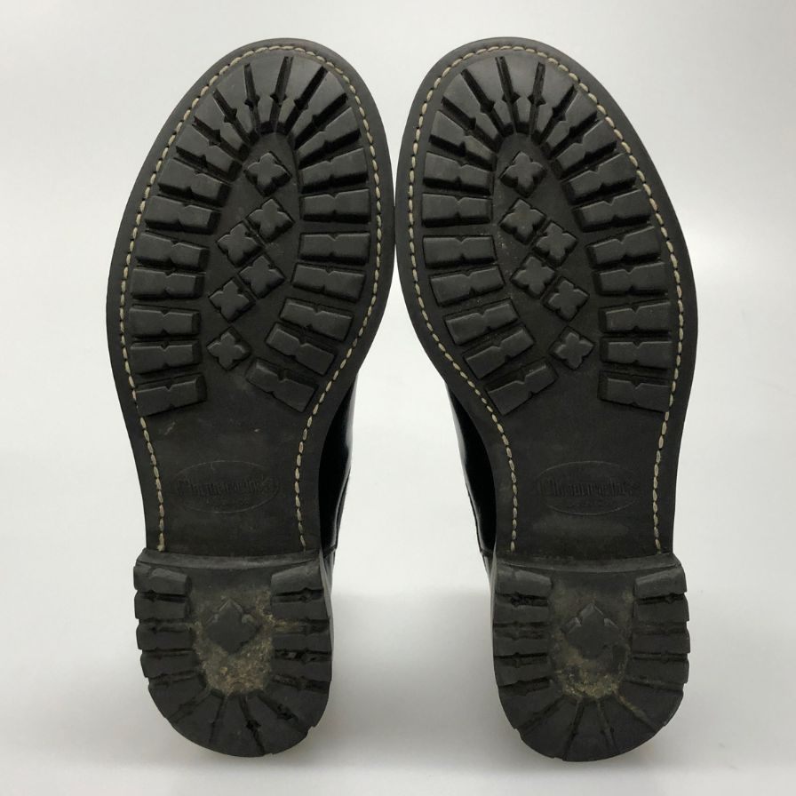 チャーチ チェルシーブーツ ナントン ポリッシュドバインダーカーフ ブラック サイズ6.5F church's ブーツ 約25.5cm【LA】【中古】