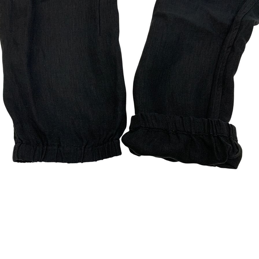 コモリ 26SS リネンWクロス ドローストリングパンツ ブラック メンズ サイズ2 D01-03016 COMOLI 【AFB7】