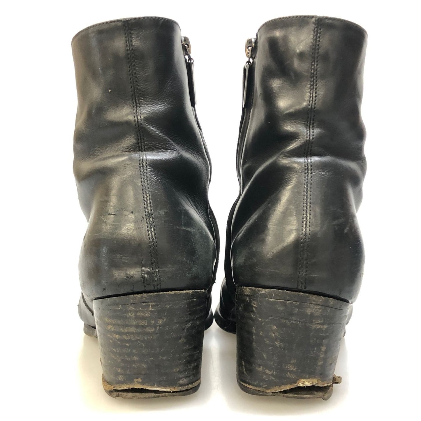 サンローラン パリ ショートブーツ ワイアット60 サイドジップ ブラック メンズ サイズ42 442258 SAINT LAURENT PARIS 約27.0cm【AFD15】