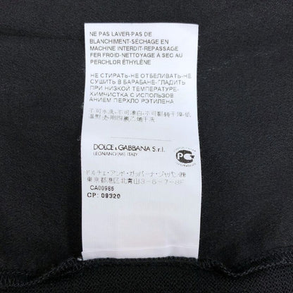 極美品◆ドルチェ＆ガッバーナ ウエスト変則ベルト カーディガン レディース サイズ42 ブラック DOLCE&GABBANA 【AFB25】