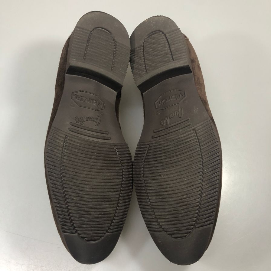フェランテ タッセル ローファー スエード ブラウン UK6.5 FERRANTE 約25.0cm【AFD4】