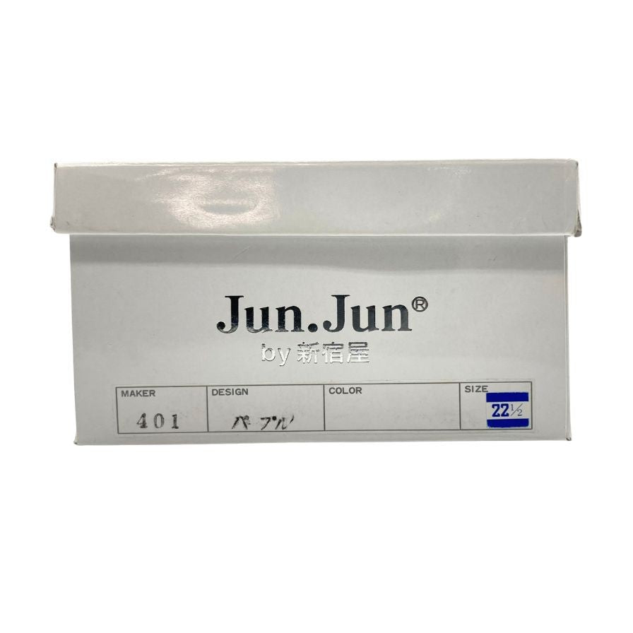 ジュンジュン バイ 新宿屋 レザーパンプス レザー 401 パープル サイズ22.5cm レディース Jun.Jun by shinjukuya 約22.5cm【7-8】