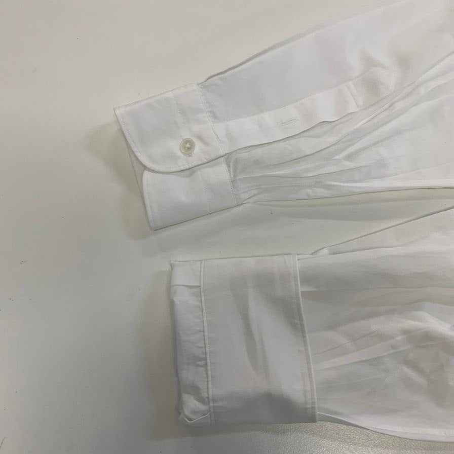 極美品◆コモリ 26AW コモリシャツ ホワイト メンズ サイズ2 E03-02001 COMOLI 【AFB4】