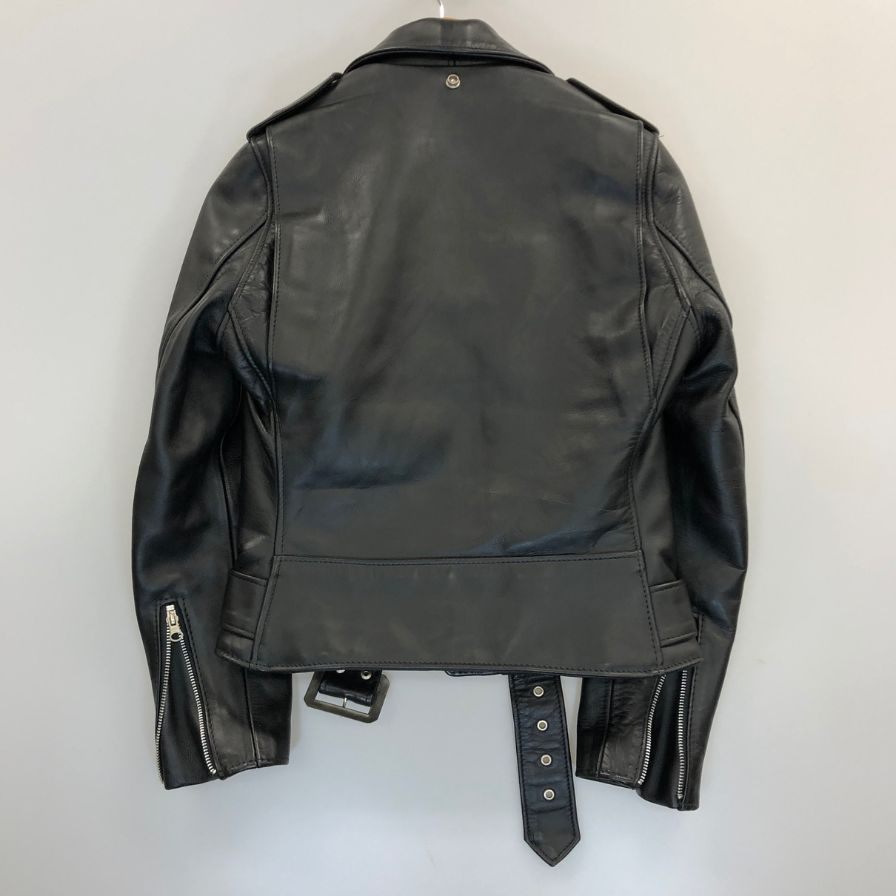 極美品◆ショット レザージャケット ダブルライダース ワンスター 牛革 革ジャン 613UW ブラック サイズS SCHOTT 【AFG1】