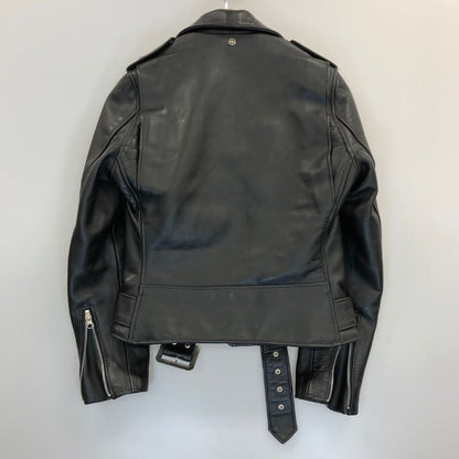 極美品◆ショット レザージャケット ダブルライダース ワンスター 牛革 革ジャン 613UW ブラック サイズS SCHOTT 【AFG1】