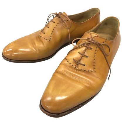 ベルルッティ レザーシューズ プレーントゥ メダリオン ライトブラウン サイズUK10 BERLUTI ビジネスシューズ 約29.0cm【LA】【中古】