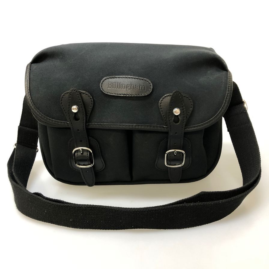 ビリンガム カメラバッグ ハドレースモール キャンバス×レザー ブラック Billingham【AFE3】【中古】