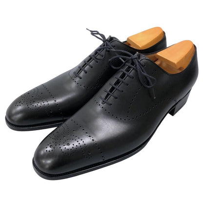 ジェイエムウエストン レザーシューズ 547 ホールカット パンチド ブラック メンズ サイズ9.5 J.M.WESTON ビジネスシューズ 約28.0cm【LA】【中古】