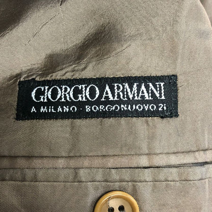 中古◆ジョルジオアルマーニ ジャケット グレンチェック グレー系 サイズ50 Giorgio Armani 【AFA15】