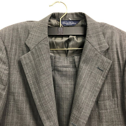 ブルックスブラザーズ スーツ 段返り3Bジャケット グレー ストライプ メンズ サイズ39REG Brooks Brothers【AFG1】