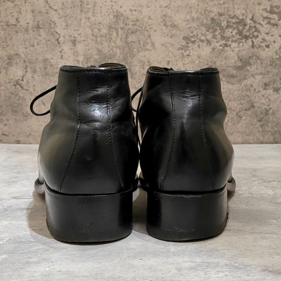 レユッカス ホールカットブーツ カーフ ブラック サイズ41 Le Yucca's ブーツ 約26.0cm【LA】【中古】