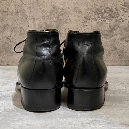 レユッカス ホールカットブーツ カーフ ブラック サイズ41 Le Yucca's ブーツ 約26.0cm【LA】【中古】