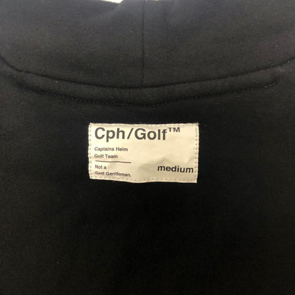 美品◆キャプテンズヘルムゴルフ 長袖Tシャツ モックネック ブラック サイズM メンズ Cph/Golf 【AFB27】