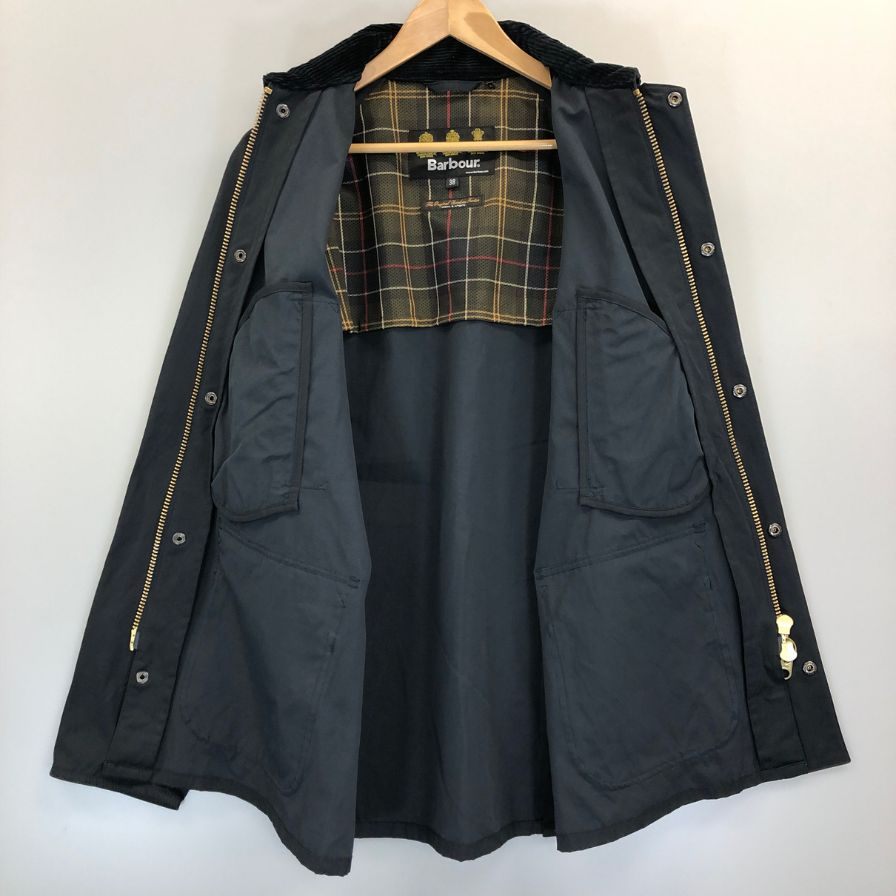 バブアー ジャケット ビデイル ピーチド ノンオイルド カバーオール 2001121 ネイビー メンズ サイズ38 Barbour BEDALE SL PEACHED【LA】