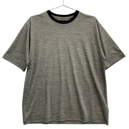 新品同様◆バトナー Tシャツ カットソー ボーダー 半袖 サマーウール bn-26sm-073 ブラック系 メンズ サイズ1 BATONER 【AFB47】