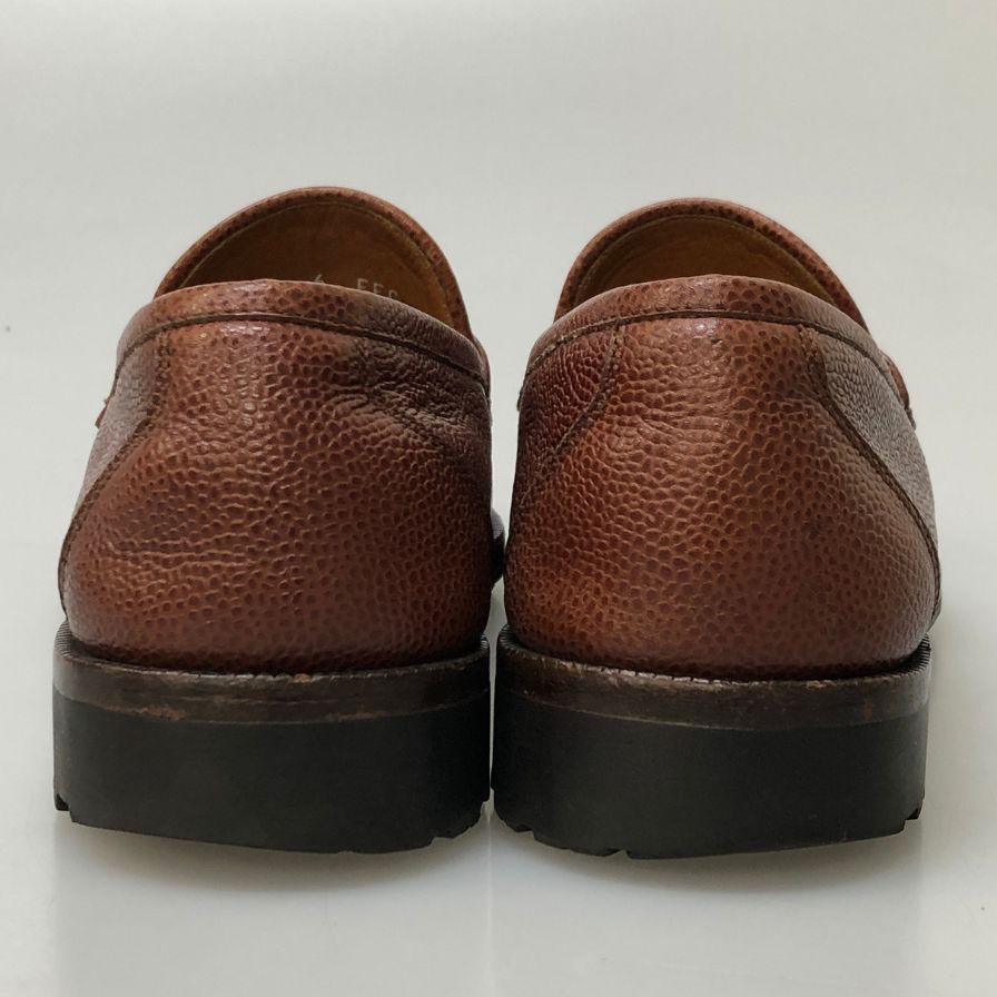 フェラガモ ビットローファー グレインレザー ガンチーニ金具 メンズ サイズ6EE ブラウン Ferragamo 約24.5cm【AFC47】