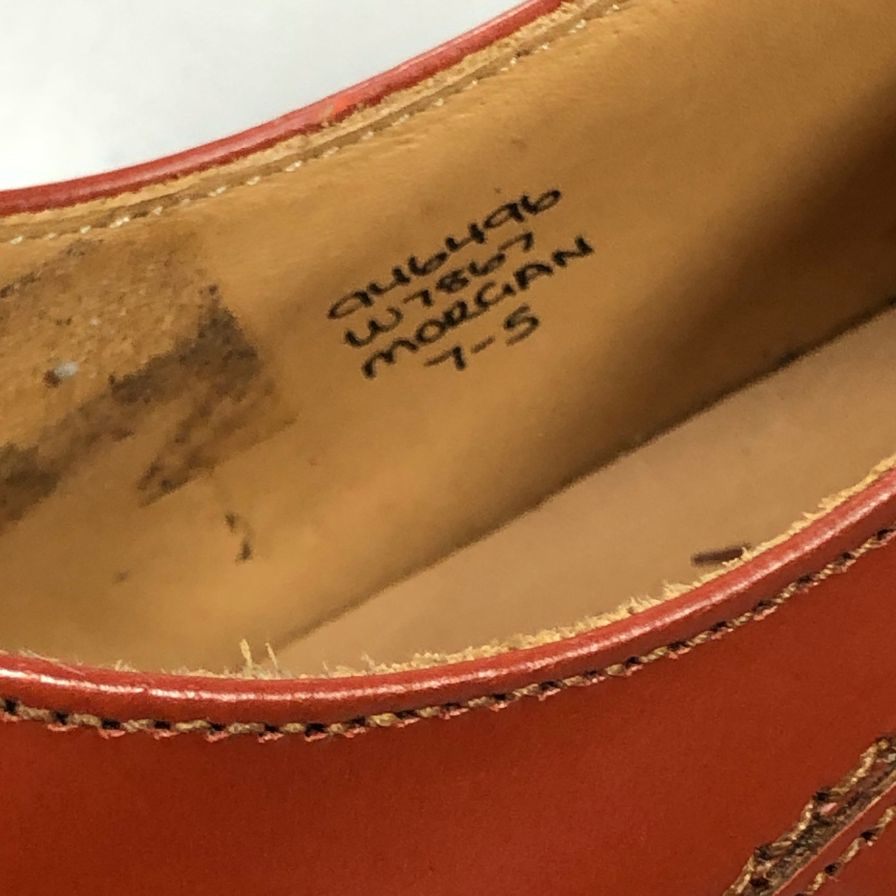 トリッカーズ モーガン レザーシューズ ダブルモンク ストラップ W7867 ブラウン メンズ サイズ7 Tricker‘s MORGAN ブーツ 約25.5cm【LA】【中古】