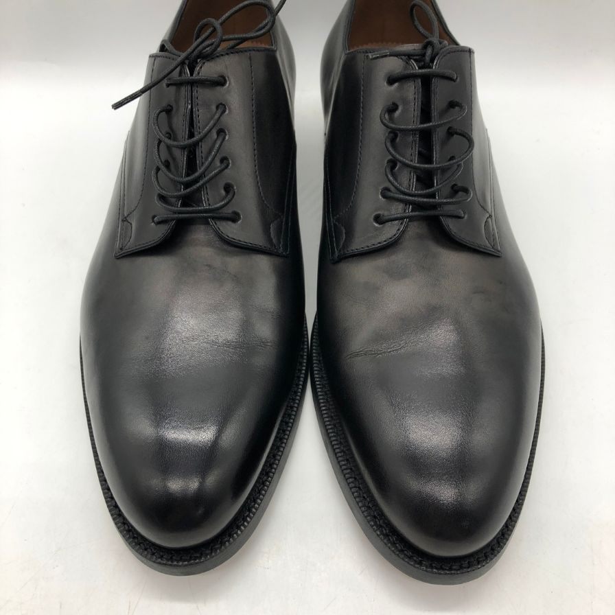 シルバノサセッティ プレーントゥ レザーシューズ ブラック サイズ6 メンズ SILVANO SASSETTI 約25.0cm【AFD13】