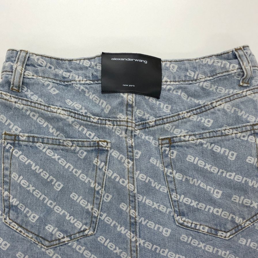 アレキサンダー ワン デニム ショートパンツ ゴロ レディース サイズ25 インディゴ alexanderwang 【AFB22】