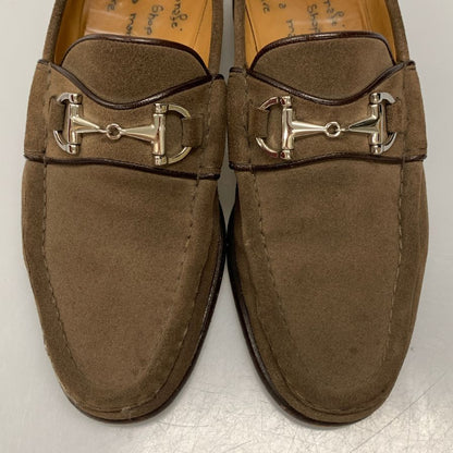 エンツォボナフェ ビットローファー スエード ブラウン UK8.5 メンズ Enzo Bonafe ローファー 約27.0cm【LA】【中古】
