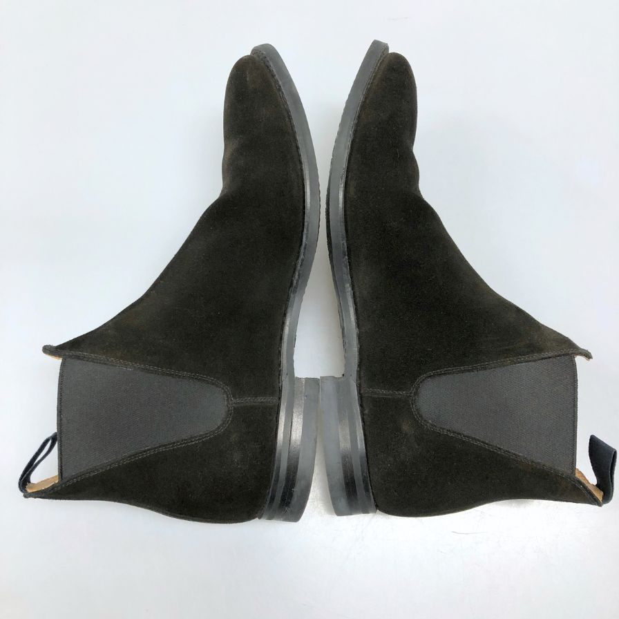 クロケット＆ジョーンズ チェルシー ブラック スエード サイズUK7.5 Crockett&Jones スエードシューズ 約26.0cm【LA】【中古】