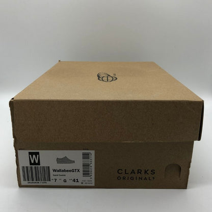 クラークス ワラビーブーツ モカシン スエード ゴアテックス メンズ ブラック サイズ25.5cm CLARKS 約25.5cm【AFD9】
