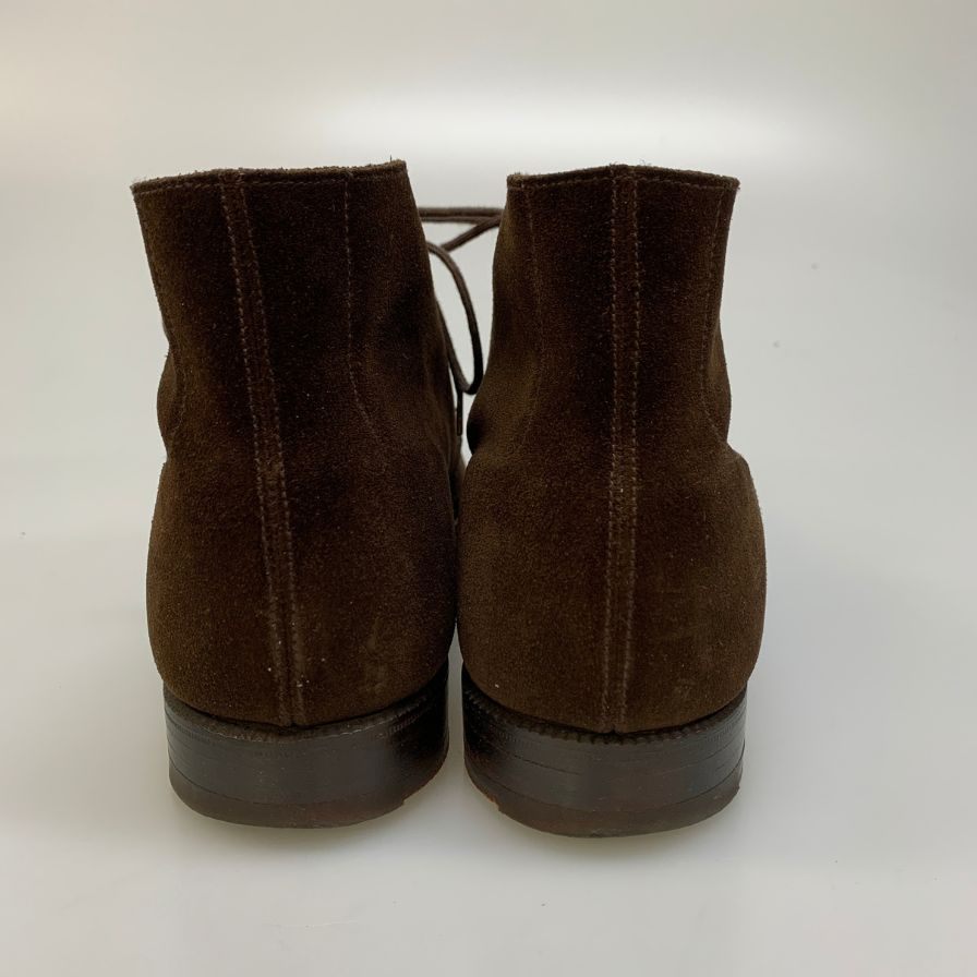 クロケット&ジョーンズ チャッカブーツ スエード ブラウン メンズ サイズ7 CROKETT&JONES CHUKKA ブーツ 約25.5cm【LA】【中古】