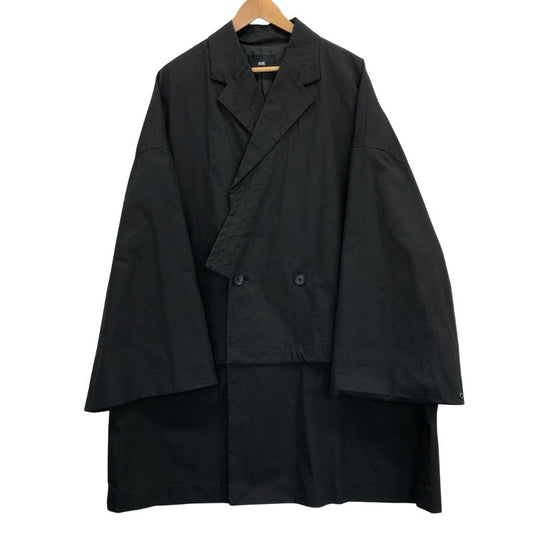 美品◆ハレ 2WAYドッキングコート ダブル ブラック メンズ サイズＭ HARE 【AFB6】