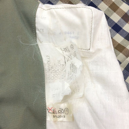 美品◆アクアスキュータム ステンカラー コート コットン 玉虫 サイズM相当 メンズ  Aquascutum 【AFA7】