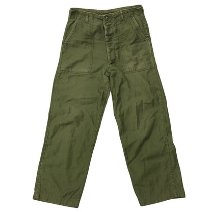 アメリカ軍 70年代 ベイカーパンツ ユーティリティ OG-107 USA製 オリーブ メンズ サイズ L程度 US ARMY