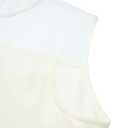 美品◆ルルウィルビー ノースリーブシャツ レディース ホワイト サイズ2 Loulou Willoughby【AFB18】