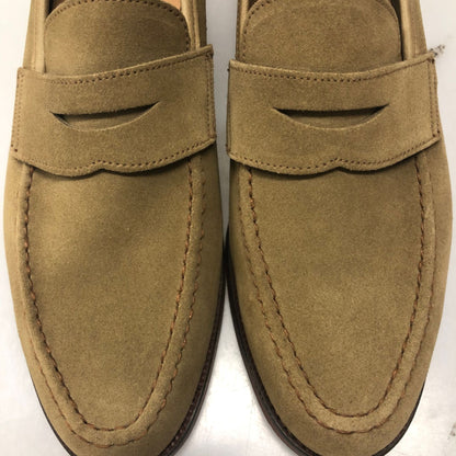 クロケット&ジョーンズ ローファー カムデン スエード サイズ5.5E ベージュ メンズ  CROCKETT&JONES CAMDEN ローファー 約24.0cm【LA】【中古】