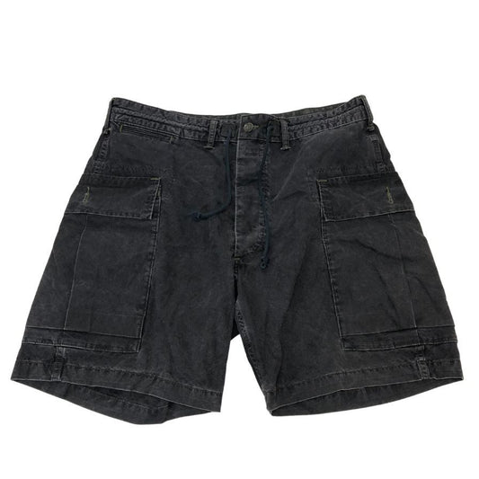 ダブルアールエル カーゴショーツ 13スターボタン ウォッシュド加工 ブラック メンズ サイズ34 RRL RALPH LAUREN【】