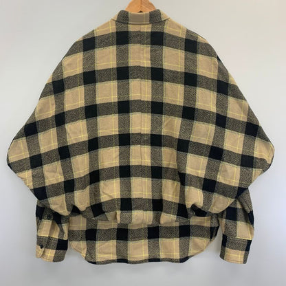 美品◆ステラマッカートニー レイヤード チェックシャツ ブラウス ウール100% レディース サイズ42 ブラウン STELLA McCARTNEY 【AFA18】