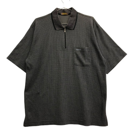 美品◆アラミス ハーフジップ 半袖トップス シアー素材 日本製 メンズ サイズ3L グレー ARAMIS 【AFB2】