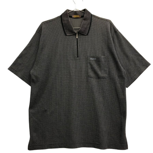 美品◆アラミス ハーフジップ 半袖トップス シアー素材 日本製 メンズ サイズ3L グレー ARAMIS 【AFB2】