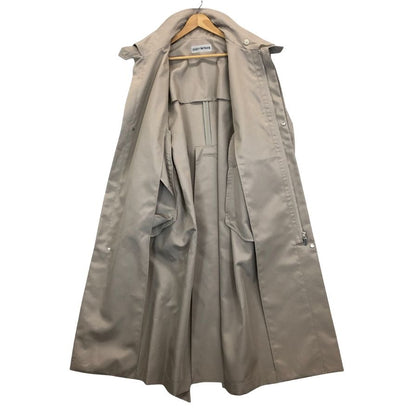 極美品◆プリーツプリーズ サークルコート PP03-ZA801 ポリエステル レディース カーキ PLEATS PLEASE 【AFA1】