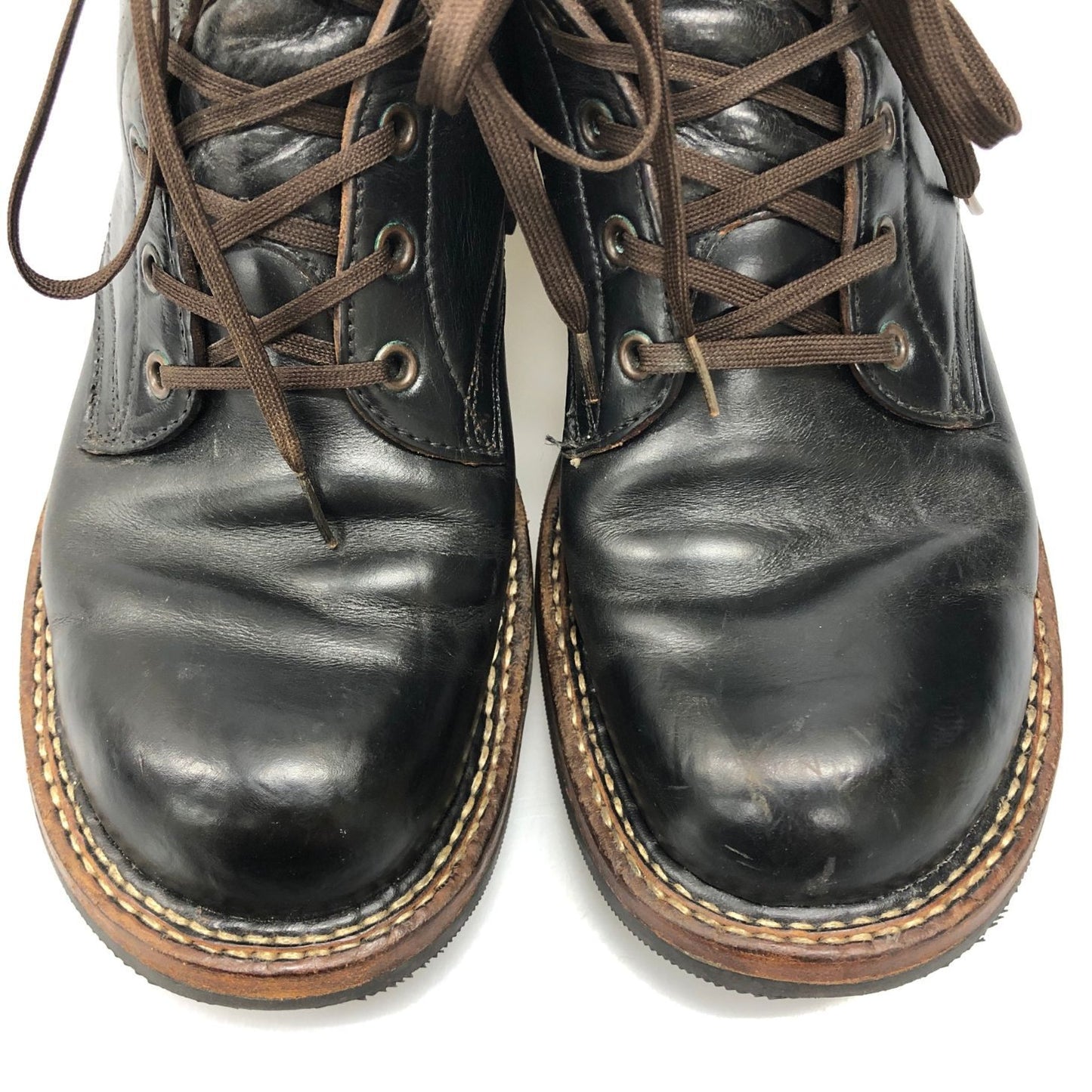 ホワイツブーツ ワークブーツ レースアップ レザー 0910 ブラック メンズ サイズ9E WHITE`S BOOTS 約27.0cm【AFC46】