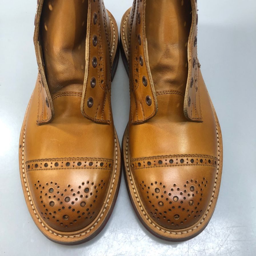 トリッカーズ M7046 ウィングチップ メンズ サイズ 7ハーフ ブラウン Tricker’ｓ ビジネスシューズ 約26.0cm【LA】【中古】