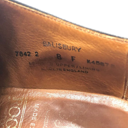 クロケット＆ジョーンズ ソールズベリー メンズ 8F ブラック Crockett & Jones 約26.5cm【AFC41】