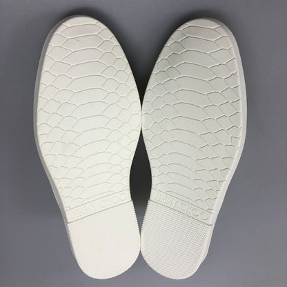 ジミーチュウ スリッポン スニーカー イエロー エンボス サイズ41 メンズ JIMMY CHOO 約26.0cm【AFD5】