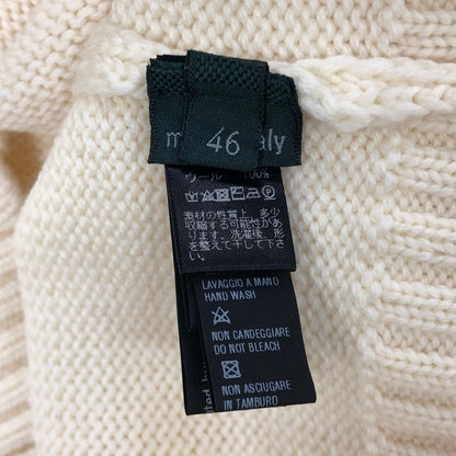 美品◆ザノーネ ウール ヘンリーネック ウール ニット メンズ サイズ 46 ホワイト系 ZANONE 【AFB14】