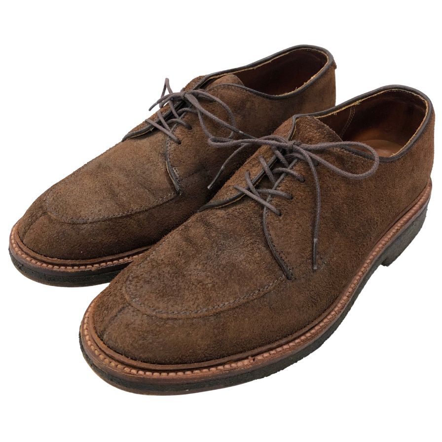 オールデン D8628 レザーシューズ Uチップ スエード メンズ サイズ８ ブラウン ALDEN ビジネスシューズ 約26.0cm【LA】【中古】